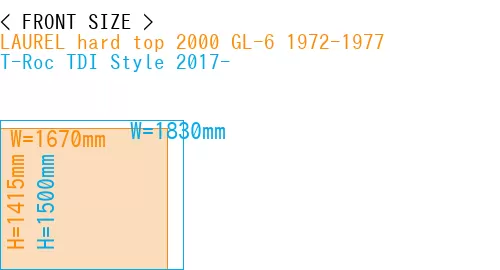 #LAUREL hard top 2000 GL-6 1972-1977 + T-Roc TDI Style 2017-